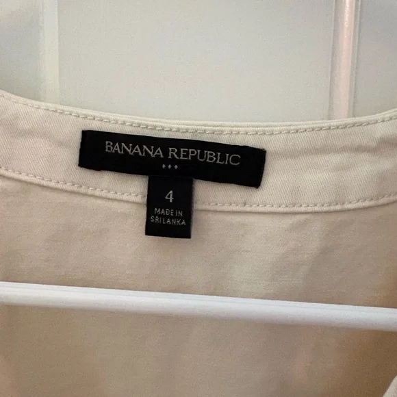Banana Republic Cream Button-Up Vest - Picture 4 of 5